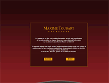 Tablet Screenshot of maxime-toubart.com